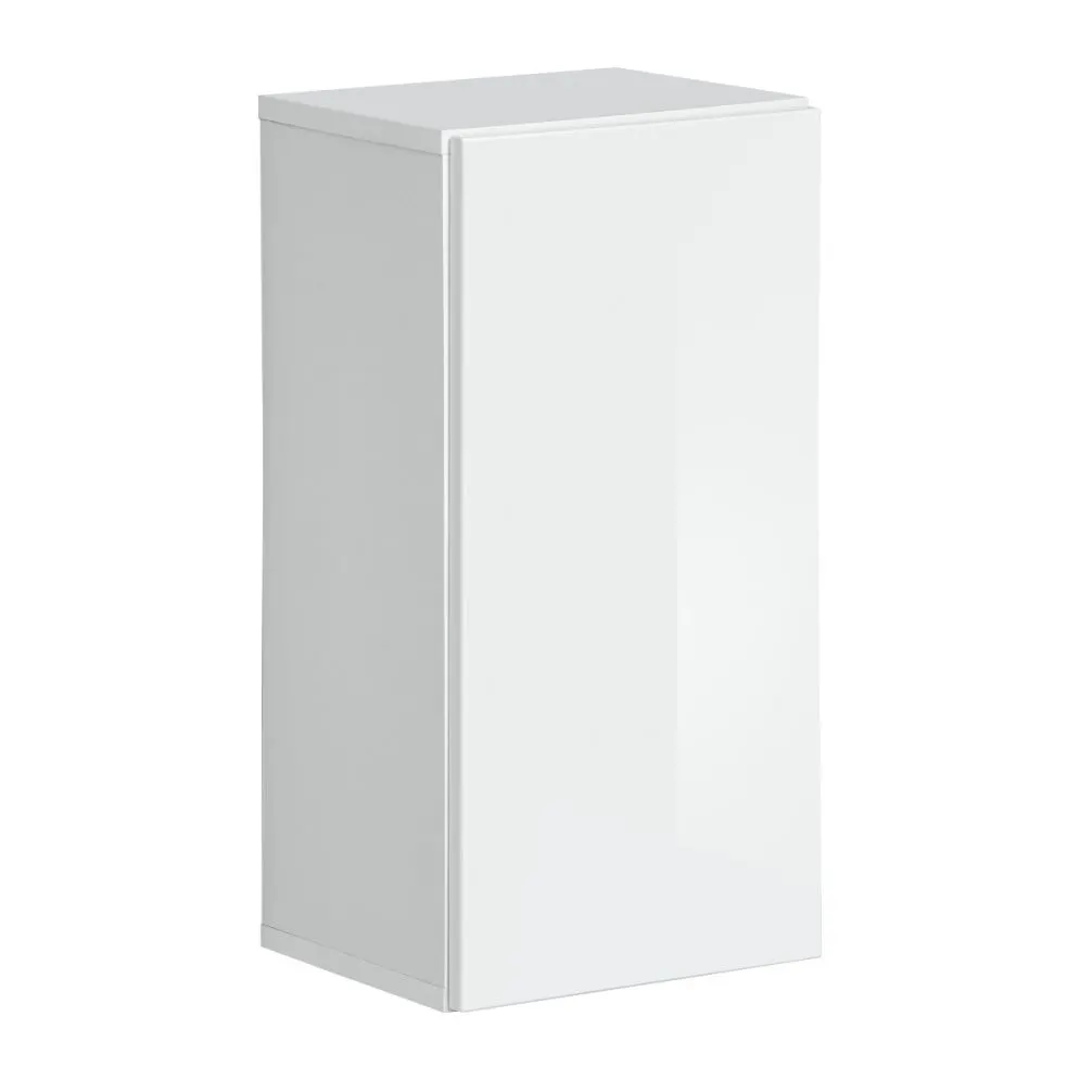 Meblościanka SWITCH MET II biała w połysku z podświetleniem LED | MIRAT. w stylu  kolekcja SWITCH MET