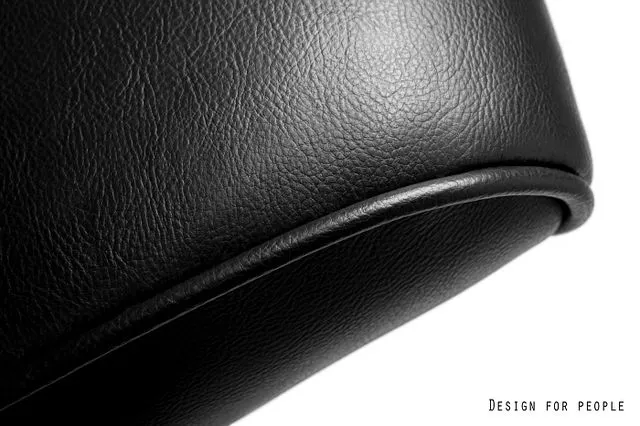 Fotel biurowy SAIL czarny/ekoskóra z tapicerką z ekoskóry i podłokietnikami | MIRAT. w stylu  kolekcja