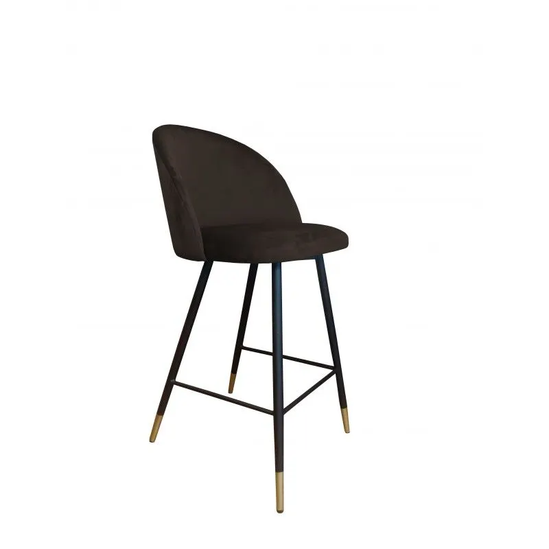 Hoker CLAUDINE VELVET GOLD brązowy do salonu | MIRAT. w stylu GLAMOUR kolekcja