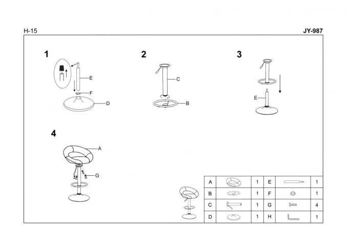 Hoker H-15 szary ekoskórzany na chromowanej nodze | MIRAT.