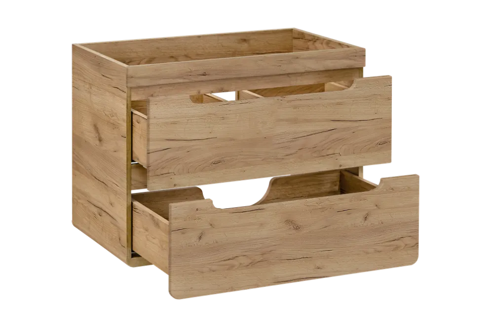 Szafka pod umywalkę wpuszczaną ARUBA CRAFT 821 80 cm dąb craft wisząca I sklep meblowy MIRAT. styl SKANDYNAWSKI