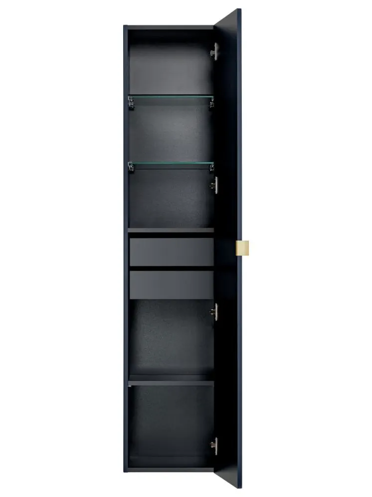 Szafka łazienkowa SANTA FE BLACK 35 cm czarny mat wysoka I sklep meblowy MIRAT.