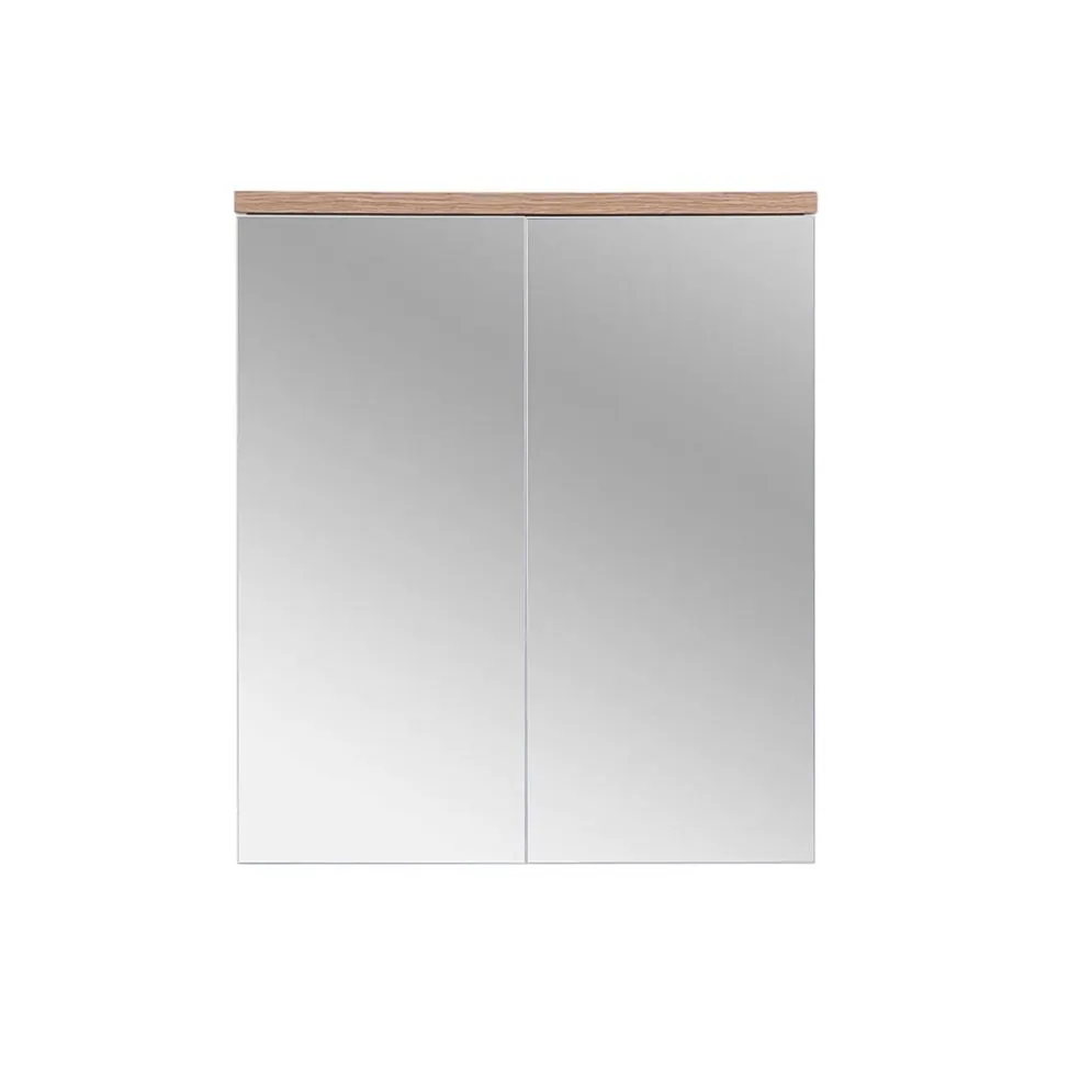 Szafka łazienkowa BALI 80 cm biała z lustrem | MIRAT.  kolekcja BALI