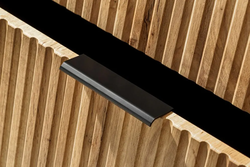 Szafka pod umywalkę ADEL OAK 82 80cm dąb wotan z ryflowanymi frontami I sklep meblowy MIRAT. styl RYFLOWANY, SKANDYNAWSKI