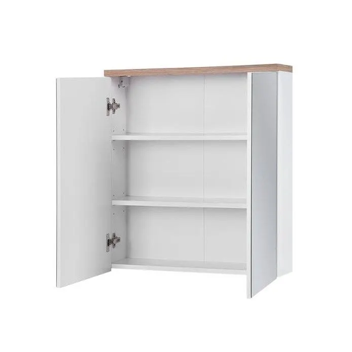 Szafka łazienkowa BALI 80 cm biała z lustrem | MIRAT.  kolekcja BALI