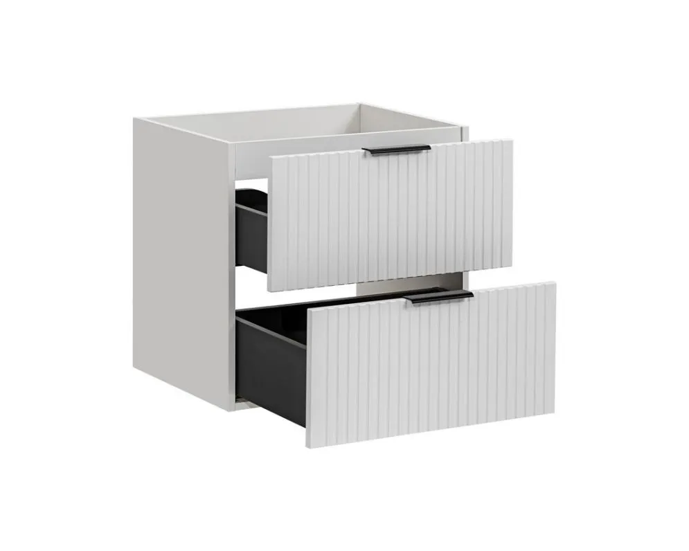 Szafka pod umywalkę ADEL WHITE 82 60cm biała wisząca I sklep meblowy MIRAT. styl LOFT, RYFLOWANY, SKANDYNAWSKI