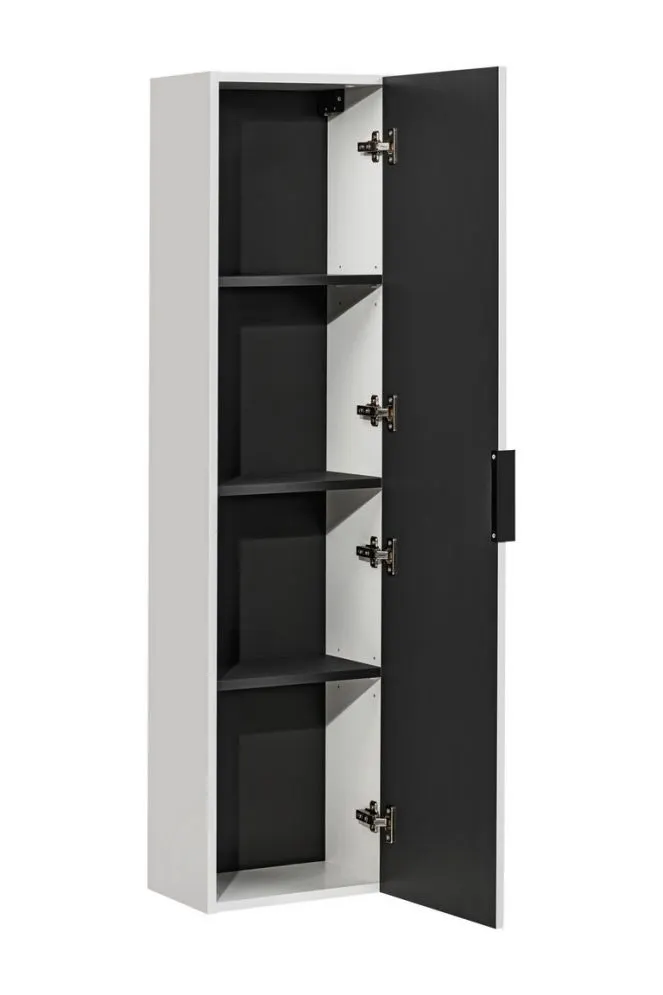 Szafka łazienkowa ADEL WHITE 80 35cm biała wysoka I sklep meblowy MIRAT. styl LOFT, RYFLOWANY, SKANDYNAWSKI