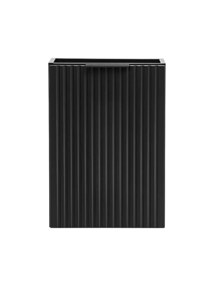 Szafka pod umywalkę ADEL BLACK 82 40cm czarny mat wąska I sklep meblowy MIRAT. styl LOFT, RYFLOWANY
