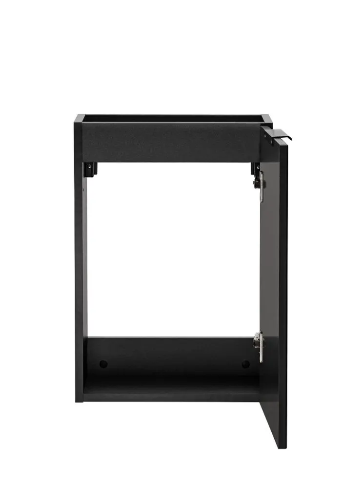 Szafka pod umywalkę ADEL BLACK 82 40cm czarny mat wąska I sklep meblowy MIRAT. styl LOFT, RYFLOWANY