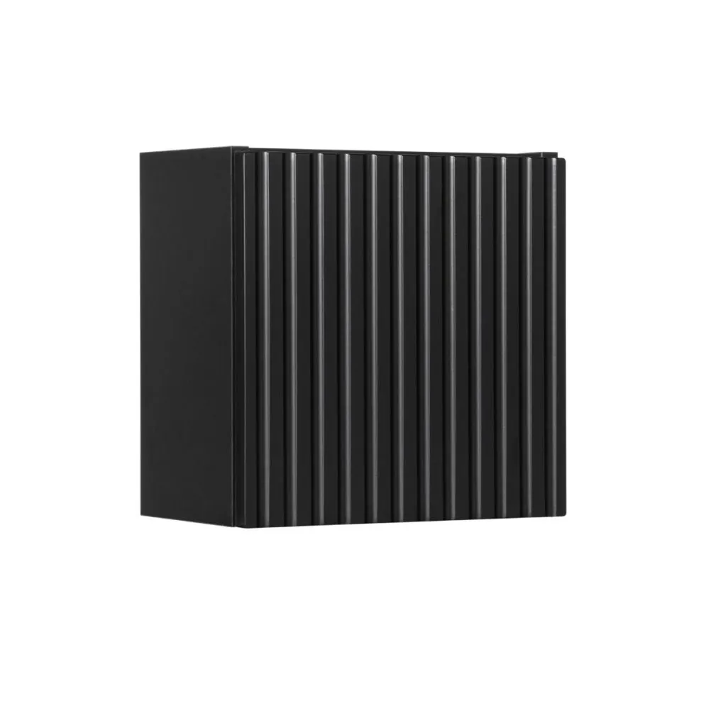 Szafka łazienkowa NOVA BLACK 83-30-1DQ czarna kwadratowa I sklep meblowy MIRAT. styl RYFLOWANY