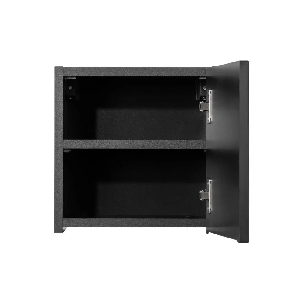 Szafka łazienkowa NOVA BLACK 83-30-1DQ czarna kwadratowa I sklep meblowy MIRAT. styl RYFLOWANY