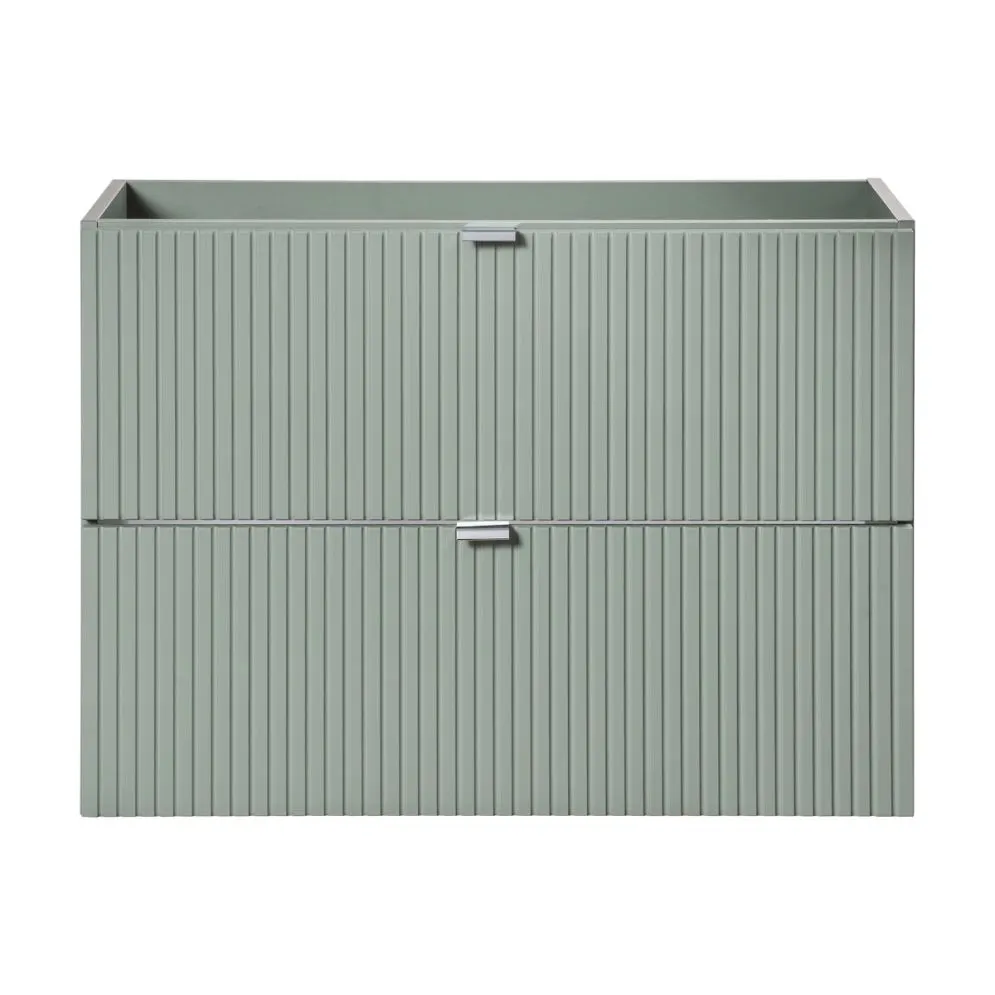 Szafka pod umywalkę LINE REED GREEN D 82-80-2S zielona wisząca I sklep meblowy MIRAT. styl RYFLOWANY