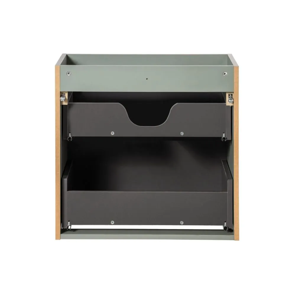 Szafka pod umywalkę LINE REED GREEN D 82-60-2S zielona z szufladami I sklep meblowy MIRAT. styl RYFLOWANY