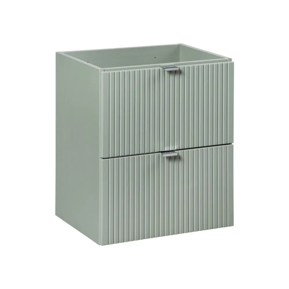 Szafka pod umywalkę LINE REED GREEN D 82-50-2S zielona szałwiowa I sklep meblowy MIRAT. styl RYFLOWANY kolekcja LINE REED GREEN