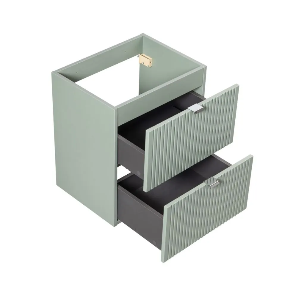 Szafka pod umywalkę LINE REED GREEN D 82-50-2S zielona szałwiowa I sklep meblowy MIRAT. styl RYFLOWANY kolekcja LINE REED GREEN