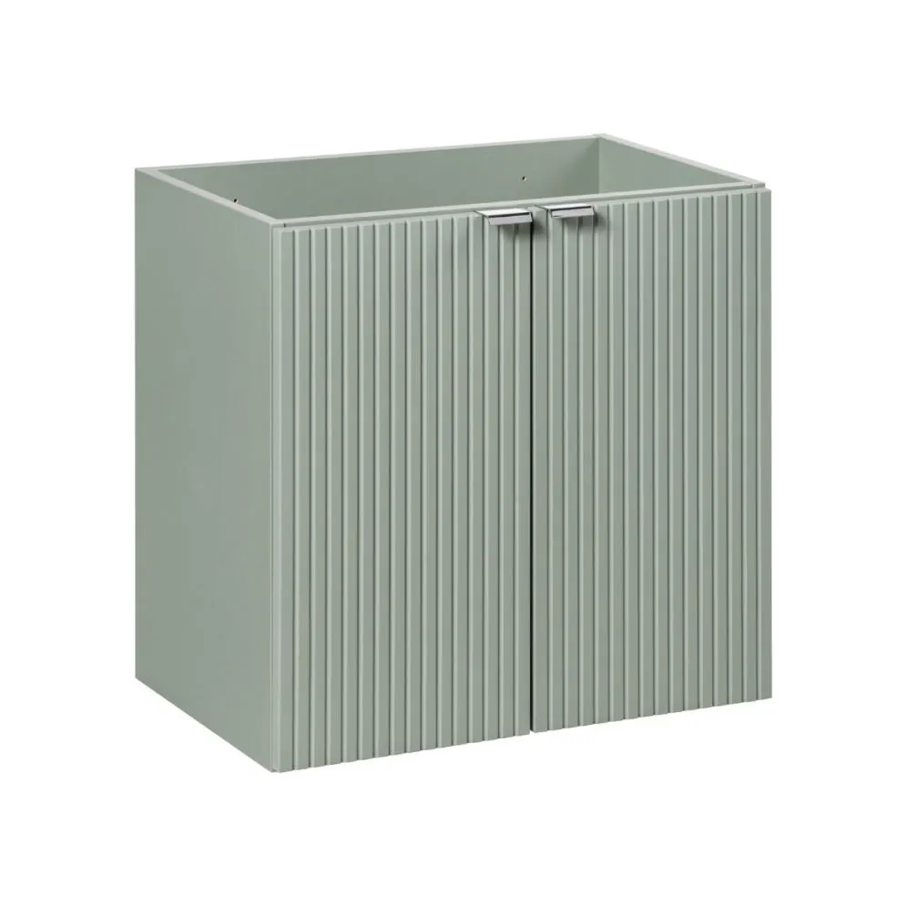 Szafka pod umywalkę LINE REED GREEN D 82-60-2D zielona szałwiowa I sklep meblowy MIRAT. styl RYFLOWANY