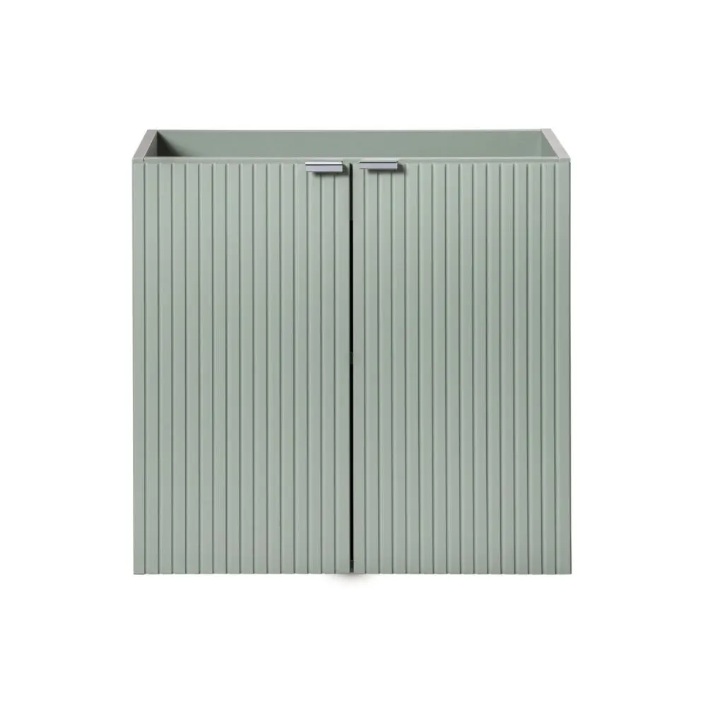 Szafka pod umywalkę LINE REED GREEN D 82-60-2D zielona szałwiowa I sklep meblowy MIRAT. styl RYFLOWANY