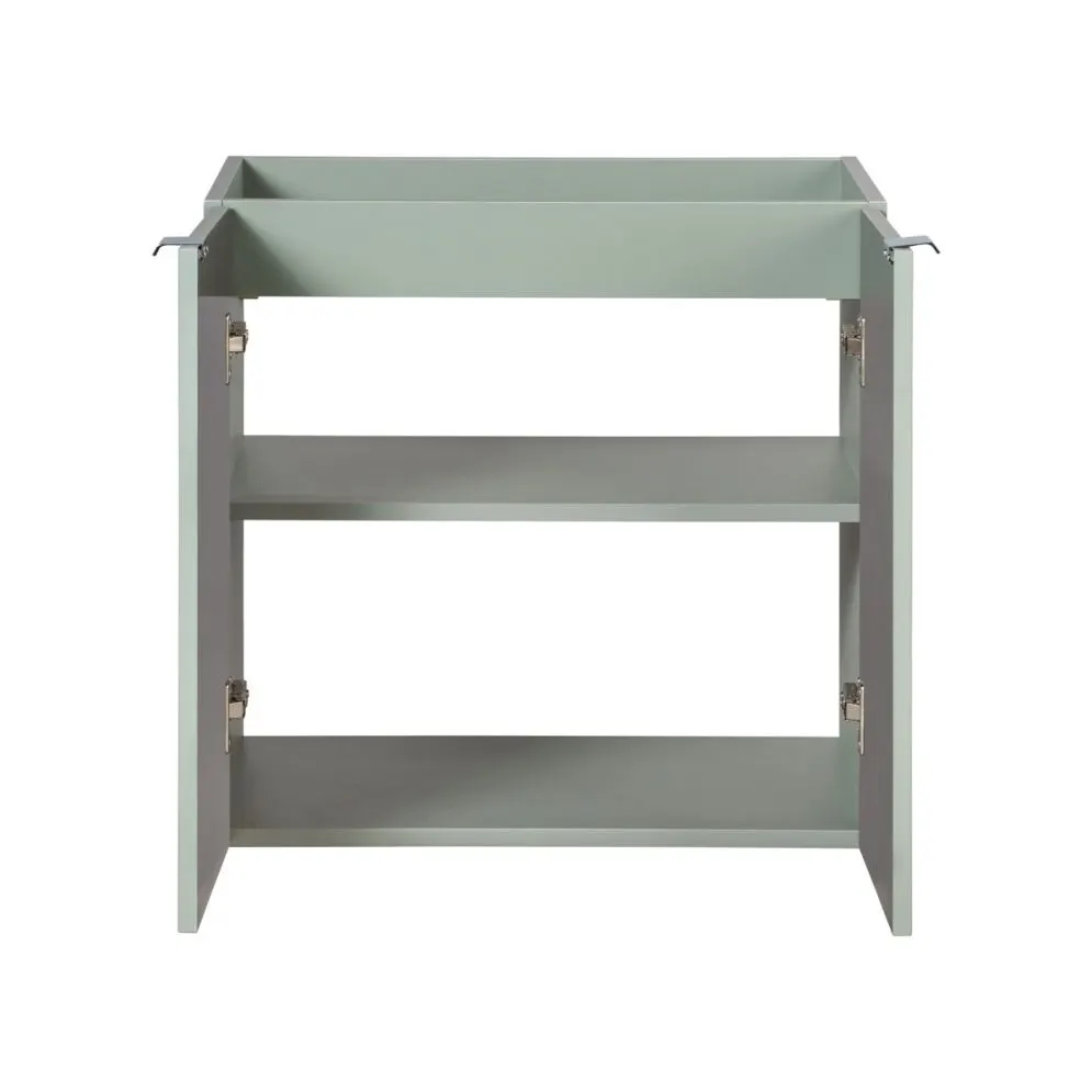 Szafka pod umywalkę LINE REED GREEN D 82-60-2D zielona szałwiowa I sklep meblowy MIRAT. styl RYFLOWANY