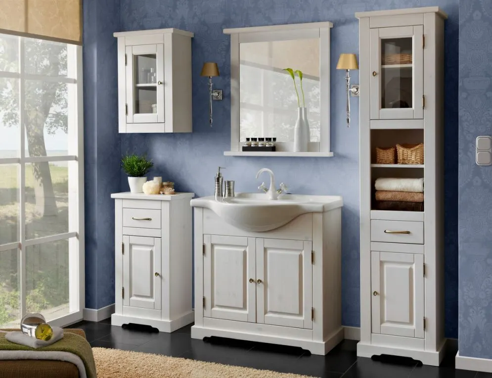 Lustro łazienkowe ROMANTIC 70x80cm białe drewniane I sklep meblowy MIRAT. kolekcja ROMANTIC