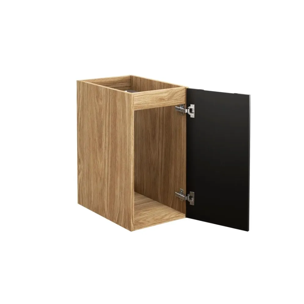 Szafka łazienkowa LUXOR BLACK 81-30-1D 30cm dąb olejowany/czarna fronty 3D I sklep meblowy MIRAT. styl GLAMOUR