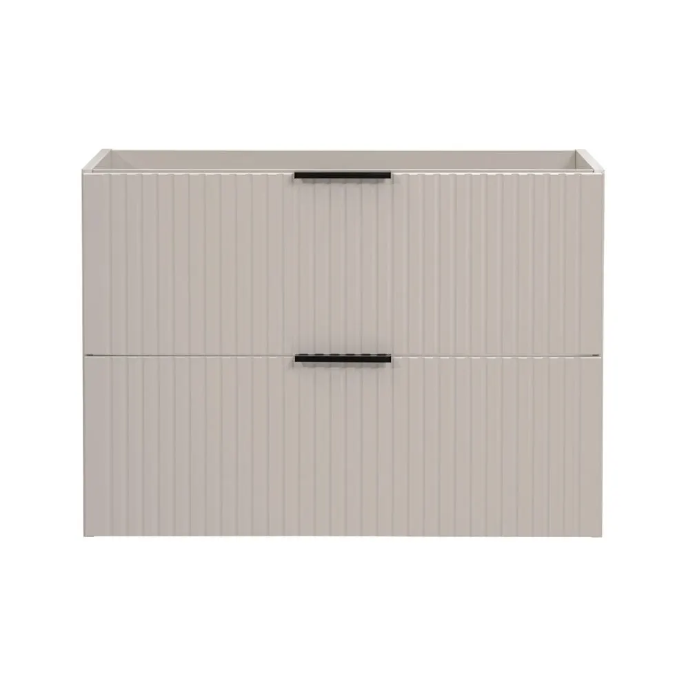 Szafka pod umywalkę ADEL CASHMERE 82-80-2S 80cm kaszmirowa z szufladami I sklep meblowy MIRAT. styl GLAMOUR, RYFLOWANY kolekcja ADEL