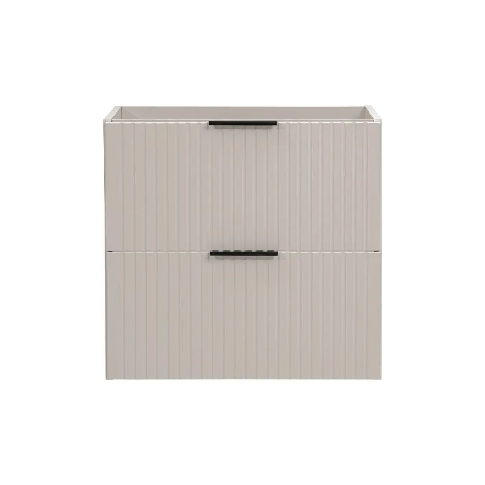 Szafka pod umywalkę nablatową ADEL CASHMERE 60cmx2 kaszmirowa - zestaw 140 cm z regałem i blatem z szufladami I sklep meblowy MIRAT. styl RYFLOWANY