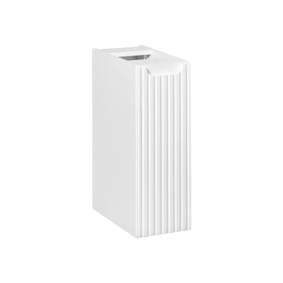 Szafka łazienkowa NOVA WHITE 81-20-1D 20cm biała wąska pod blat I sklep meblowy MIRAT. styl RYFLOWANY