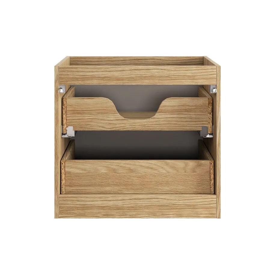 Szafka pod umywalkę LUXOR BEIGE 82-60-2S 60cm dąb olejowany/beżowa z szufladami I sklep meblowy MIRAT. styl GLAMOUR kolekcja LUXOR