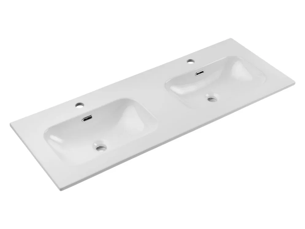 Zestaw szafek pod umywalkę DONNA SAND 120cm beż piaskowy z umywalką wpuszczaną FLY I sklep meblowy MIRAT. styl SKANDYNAWSKI kolekcja DONNA