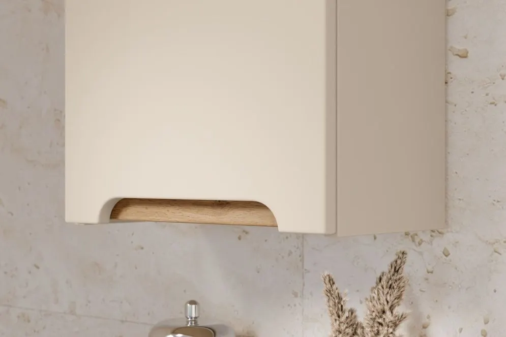 Szafka łazienkowa BALI 1D 35 cm kaszmirowy mat jednodrzwiowa I sklep meblowy MIRAT. styl SKANDYNAWSKI kolekcja BALI