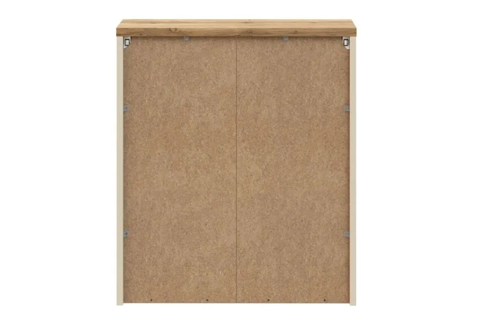 Dwudrzwiowa szafka łazienkowa BALI 60 cm kaszmirowy mat z lustrem I sklep meblowy MIRAT. styl SKANDYNAWSKI kolekcja BALI