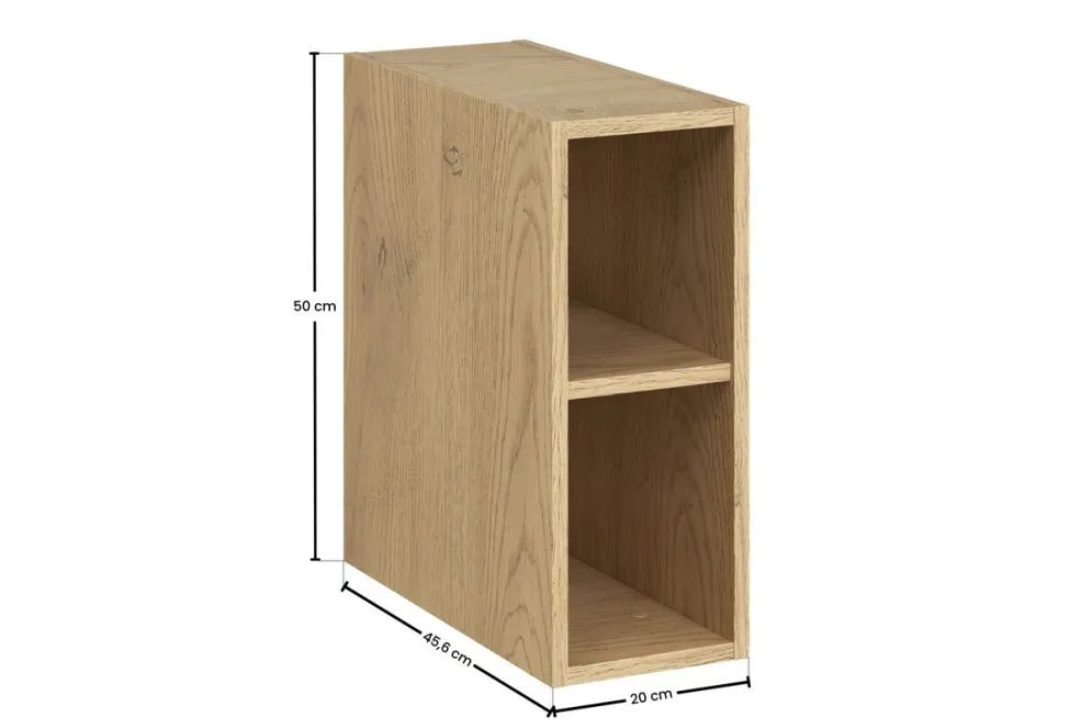 Szafka pod umywalkę nablatową ASTER WHITE 60cm biały mat- zestaw 80cm z blatem i regałem 20cm I sklep meblowy MIRAT. styl SKANDYNAWSKI kolekcja ASTER