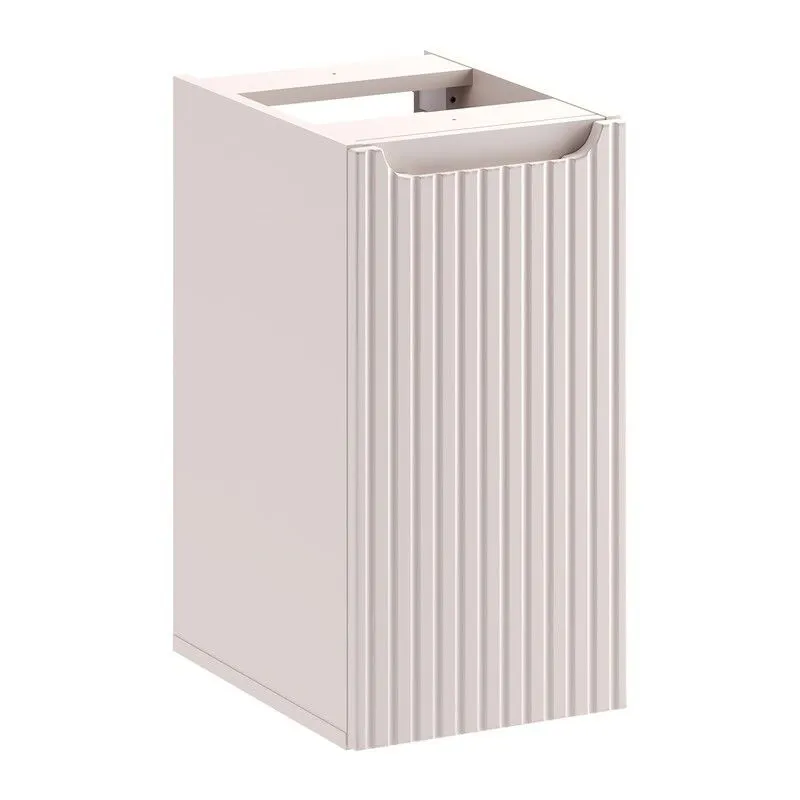 Szafka pod umywalkę nablatową NOVA CASHMERE 60cm kaszmirowa - zestaw 90cm z blatem i CARGO 30cm I sklep meblowy MIRAT. styl RYFLOWANY kolekcja NOVA