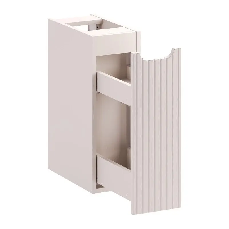 Szafka pod umywalkę nablatową NOVA CASHMERE 80cm kaszmirowa - zestaw 100cm z blatem i CARGO I sklep meblowy MIRAT. styl RYFLOWANY kolekcja NOVA