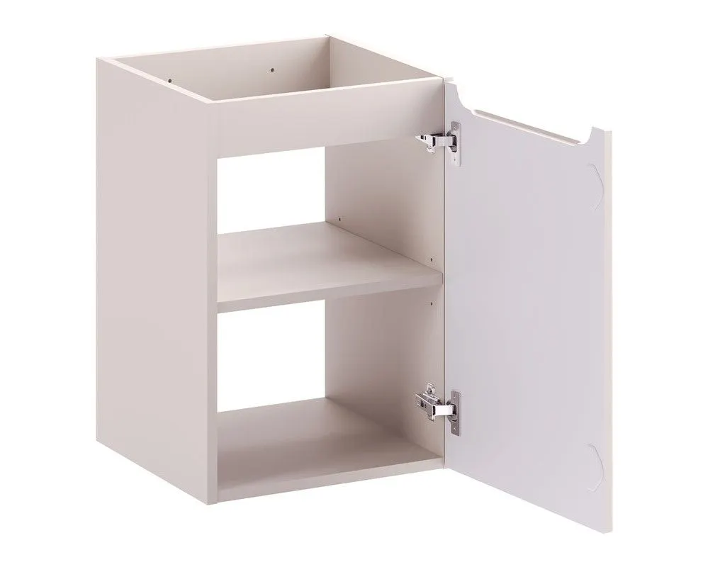 Szafka pod umywalkę NOVA CASHMERE 1D 40cm kaszmirowa jednodrzwiowa I sklep meblowy MIRAT. styl RYFLOWANY kolekcja NOVA