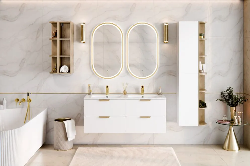 Szafka łazienkowa ASTER WHITE 1D 30cm biały mat jednodrzwiowa I sklep meblowy MIRAT. styl SKANDYNAWSKI