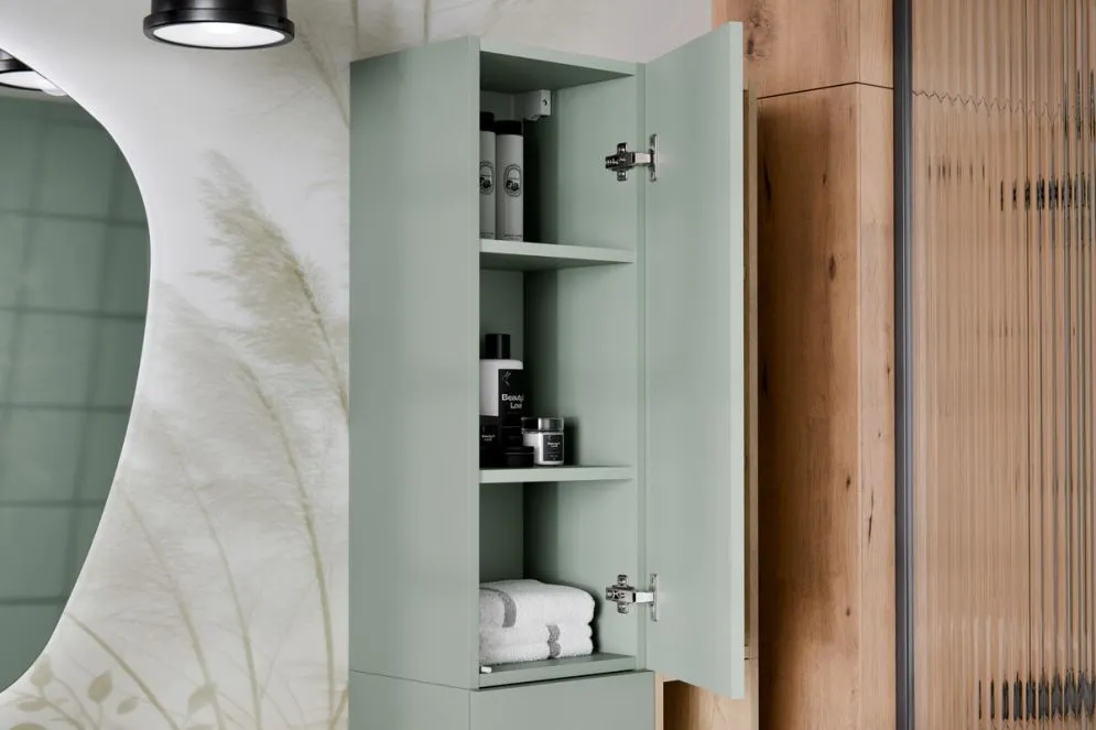 Szafka łazienkowa ASTER GREEN 1D 30cm zielony mat górna I sklep meblowy MIRAT.