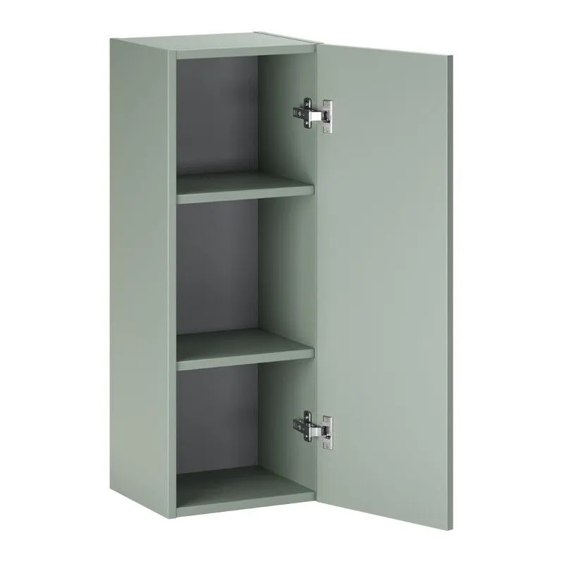 Szafka łazienkowa ASTER GREEN 1D 30cm zielony mat/dąb cremona zestaw z regałem I sklep meblowy MIRAT.  kolekcja ASTER