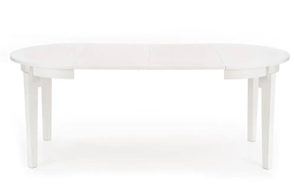 Biały stół SORBUS 100(200)x100 okrągły | MIRAT. w stylu  kolekcja SORBUS