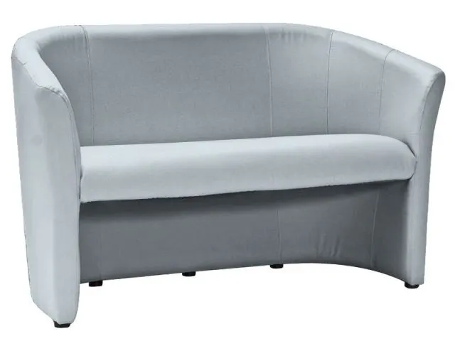 Szara tapicerowana sofa do salonu nowoczesna z podłokietnikami TM-2