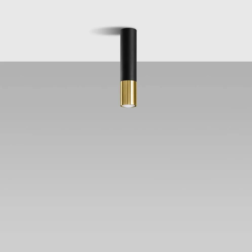 Plafon LOOPEZ czarny/złoty | sklep MIRAT kolekcja loopez