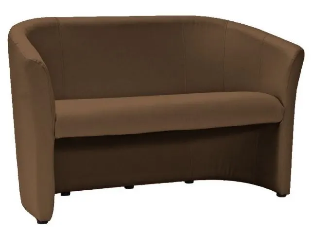 Jasno brązowa tapicerowana sofa dwuosobowa do salonu TM-2