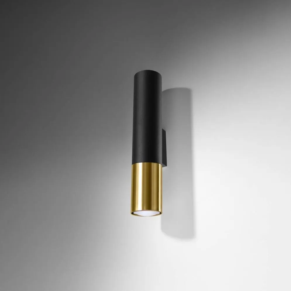 Kinkiet LOOPEZ czarny/złoty | sklep MIRAT kolekcja loopez