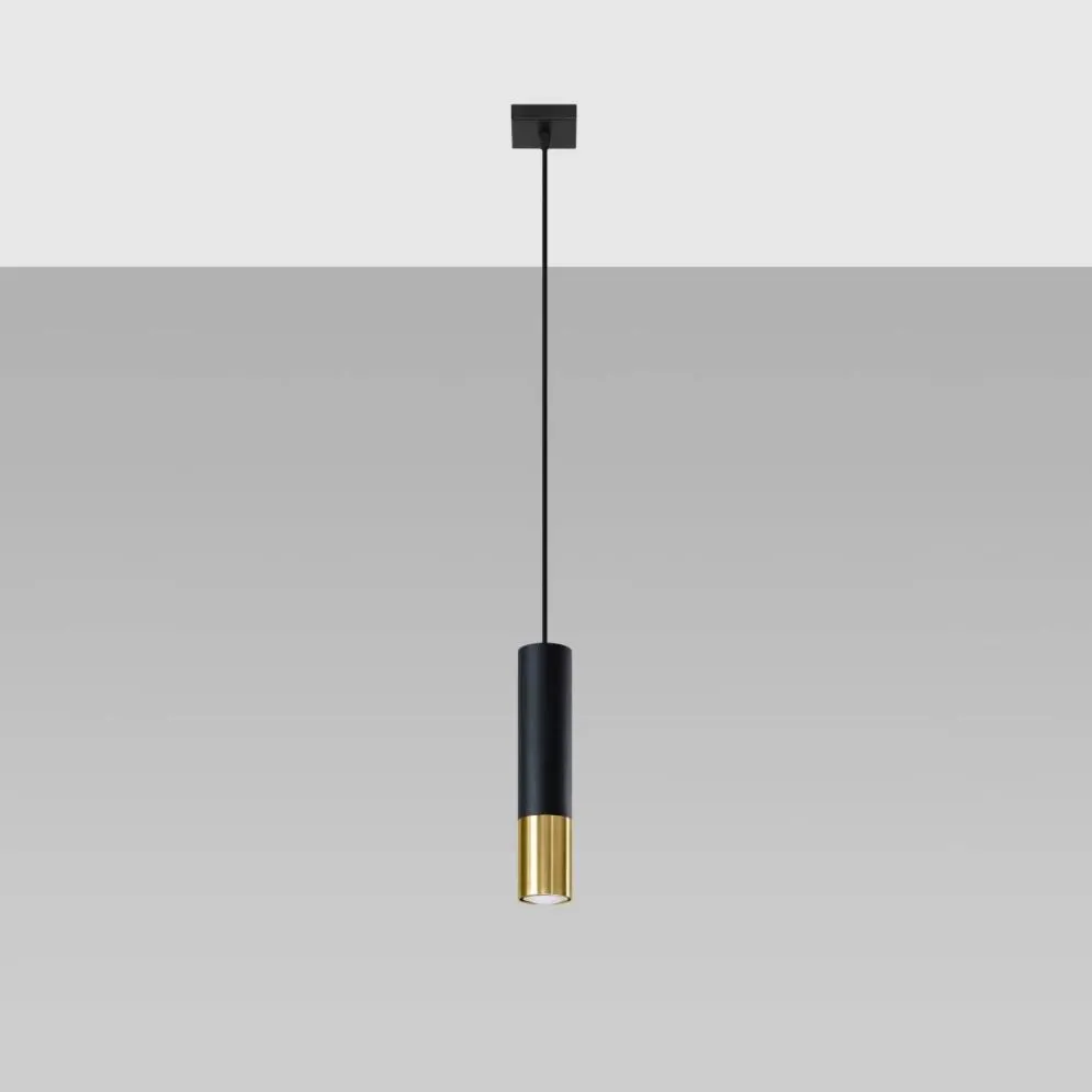 Lampa wisząca LOOPEZ 1 czarny/złoty | sklep MIRAT  kolekcja loopez