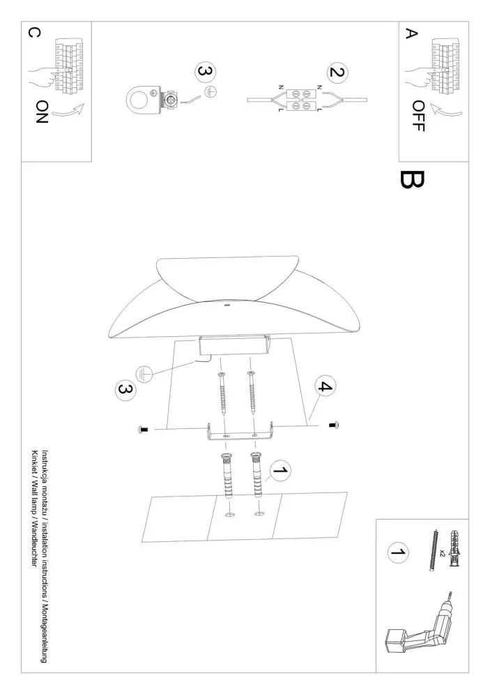 Kinkiet TEAR biały | sklep MIRAT  kolekcja tear