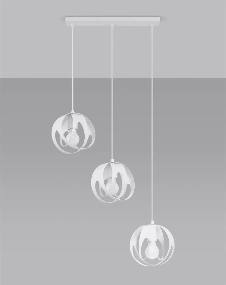 Lampa wisząca TULOS 3L biała | sklep MIRAT  kolekcja tulos