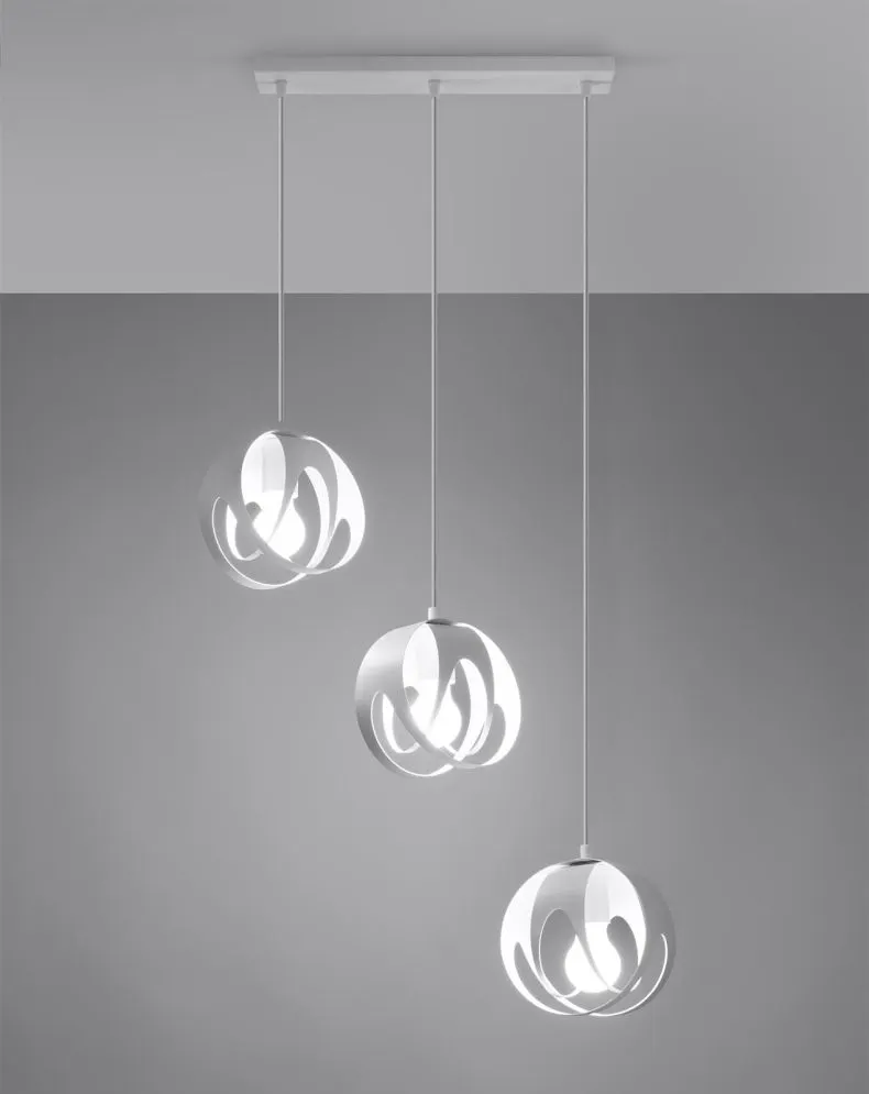 Lampa wisząca TULOS 3L biała | sklep MIRAT  kolekcja tulos