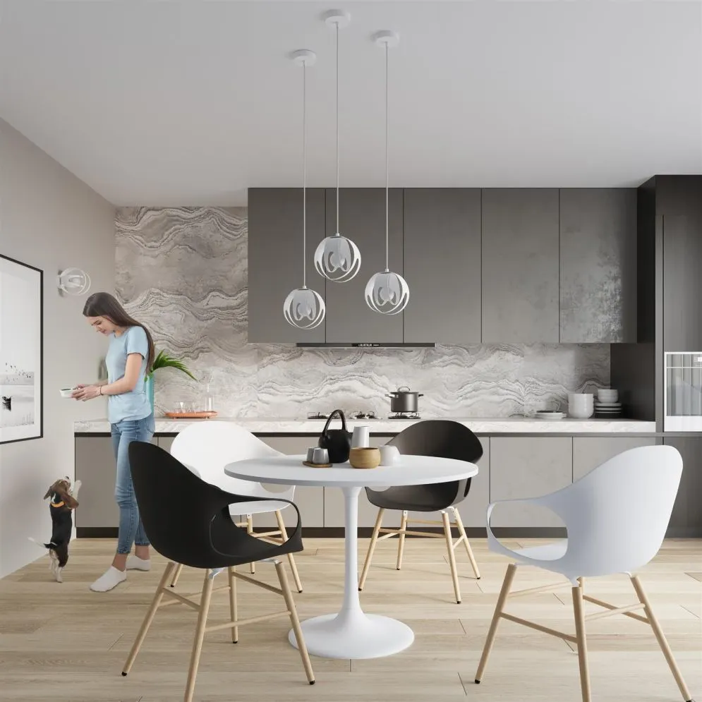 Lampa wisząca TULOS 3L biała | sklep MIRAT  kolekcja tulos