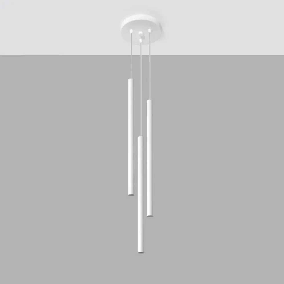 Lampa wisząca PASTELO 3P biała | sklep MIRAT kolekcja pastelo