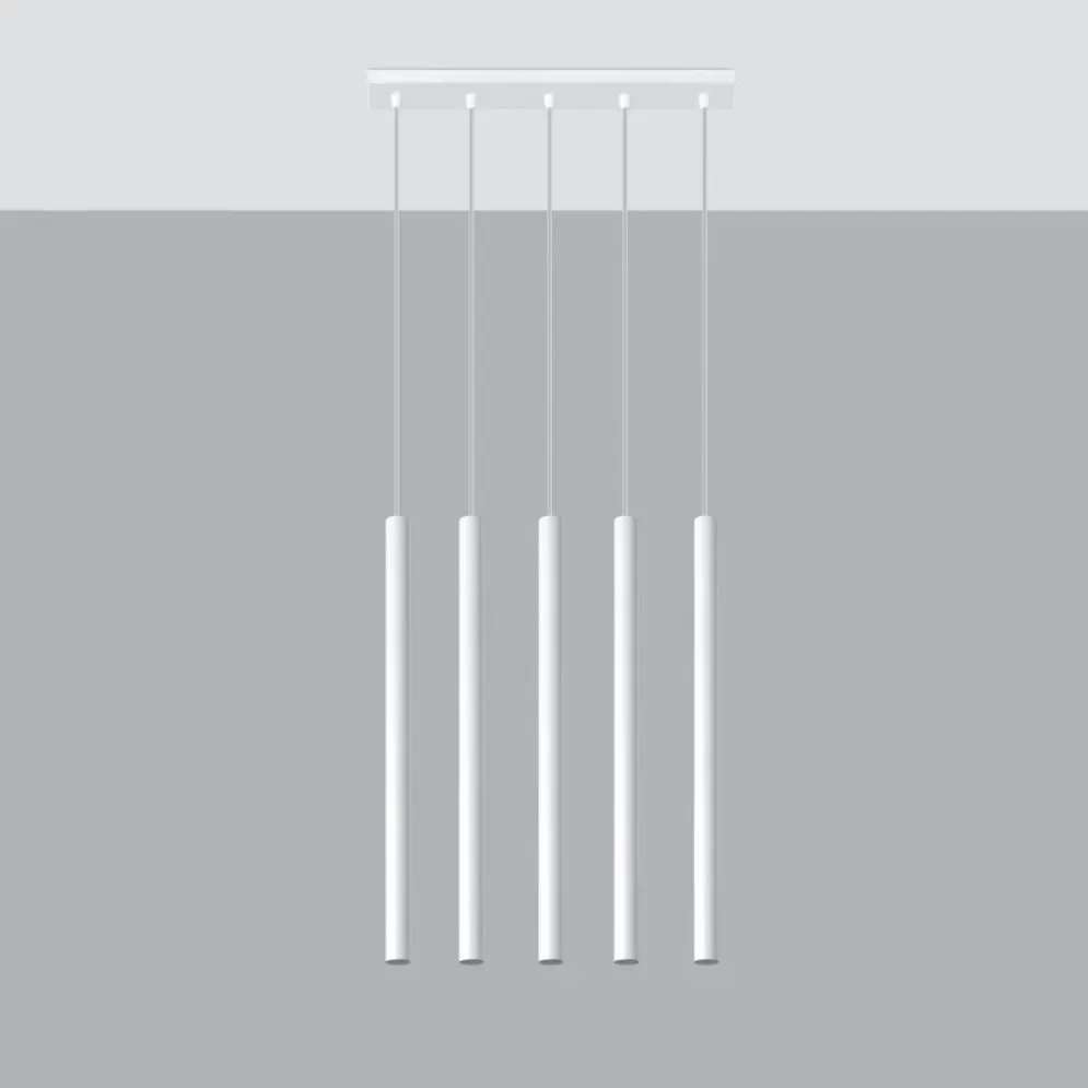 Lampa wisząca PASTELO 5 biała | sklep MIRAT kolekcja pastelo